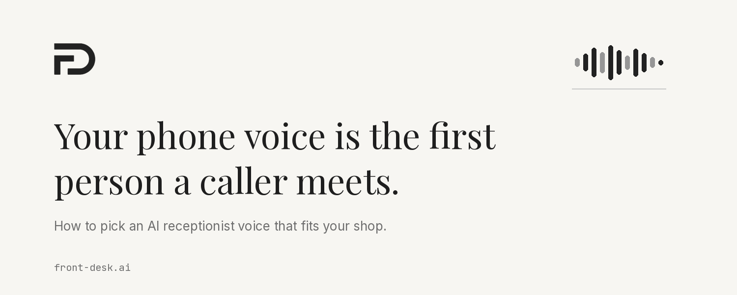 Your Phone Voice Is the First Person a Caller Meets